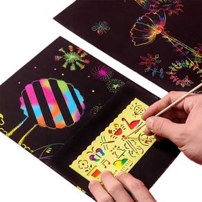 59pcs/10pcs Set Scratch Rainbow Art Paper Set - Magic Scratch Off