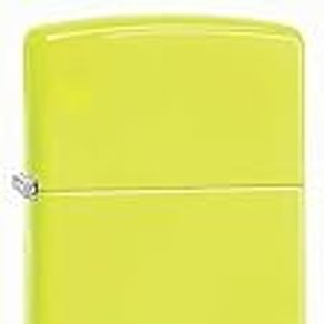 Zippo Classic Neon Yellow Lighter, Neon Yellow