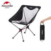 Naturehike Camping Folding Fishing Chair Ultralight Outdoor Portable Aluminium Alloy Beach Chair Barbecue Travel Moon Chairs