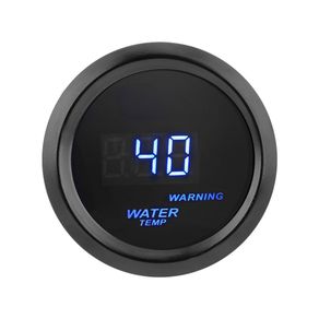 2 I2 Inch 52mm Black Shell Blue Digital LED backLight Car Moter Water temperature gauge Water temp Meter With Sensor