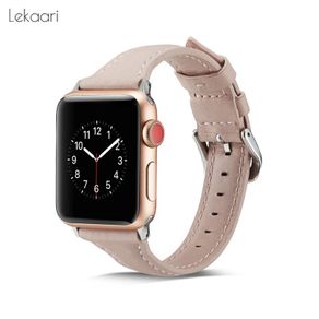 Leather Watch Band For Apple Watch 45mm 44mm 40mm 42mm 41mm Series 7 6 SE 5 4 3 Watchbands iWatch Apple Watch Strap