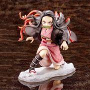 Japanese Anime Demon Slayer: Kimetsu No Yaiba Kamado Tanjirou Nezuko Replaceable Face 1/8 Scale PVC Action Figure Model Toy Gift