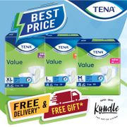 TENA Value Adult Unisex Diapers Size M/L/XL