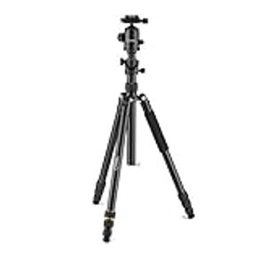 National Geographic Travel Photo Tripod Kit with Monopod, 90° column, Aluminium, 4-Sections, Twist Locks, Load up 8kg, Carrying Bag, Ball Head, Quick Release for Canon, Nikon, Sony
