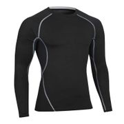 2018 Long Sleeve Sport Shirt Men Quick Dry Men's Running T-shirt Snake Gym Clothing Fitness Top Mens Rashgard Soccer Jersey MA25
