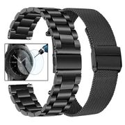 Premium Stainless Steel Band for Samsung Galaxy Watch 42mm 46mm Active2 40mm 44mm Bracelet 20mm 22mm Strap with Protective film