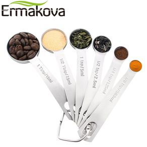 6 Pcs Magnetic Measuring Spoons Set Stainless Steel Dual Sided Stackable Teaspoons  Tablespoons For Dry Or Liquid Fits In Spice - Measuring Spoons - AliExpress
