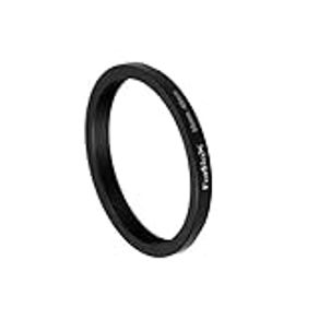 Fotodiox Metal Step Down Ring Filter Adapter, Anodized Black Aluminum 55mm-49mm, 55-49 mm