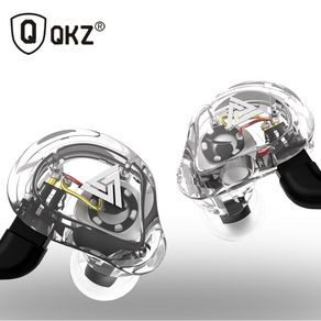 Oeiginal QKZ VK1 4 Dynamic Hybrid In Ear Earphone HIFI DJ Monito Running Sport Earphone 5 Drive Unit Headset Earbud ZS6 ZS10