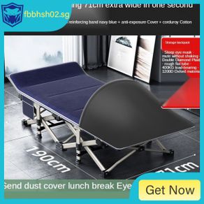 !Folding Single Bed Outdoor Indoor Office Camping  Relax Foldable Portable folding bed single  break bed Lazy Chair Reclining Bed