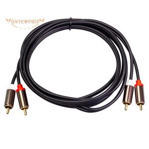 2RCA to 2 RCA Male Gold-Plated Audio Cable RCA Audio Cable 1M Home Theater DVD TV CD Amplifier Resonance Box