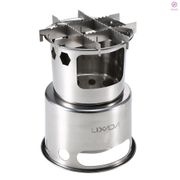 Lixada Portable Folding Wood Stove Outdoor Lightweight Stainless Steel Picnic Camping Cooking Wood Stove[15][New Arrival]