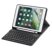 For iPad 9.7 2018 Slim Smart Folio Stand PU Leather Case Cover With Apple Pencil Holder + Detachable Wireless Bluetooth Keyboard