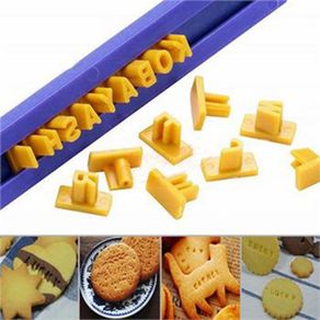 Biscuit mold English letter and number sugar-turning printing mold press mold cake decorative cutting mold set diy baking