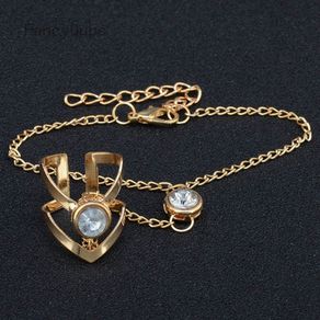 Vintage Gold Big Crystal Ring Bracelet Wrist Chain Jewelry Fashion Hand Back Bangles