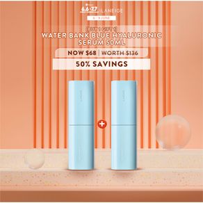 LANEIGE Water Bank Blue Hyaluronic Serum 50ml Duo Set - Firming & Barrier Strengthening