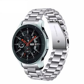 22mm No Gap Design Strap for Samsung Galaxy Watch 46mm Band Stainless Steel Bracelet Wristband for Galaxy Watch 46mm/Gea