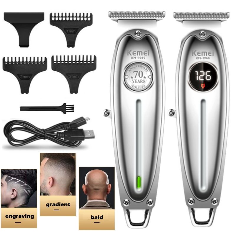 Get Kemei KM-5021 Hair Trimmer, 8 Pieces - Navy with best offers