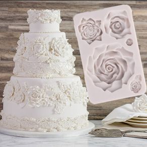 Large Rose Fondant Cake Decorating Mould Silicone Cake Molds Sugarcrafts Chocolate Baking Tools For Cake Gumpaste