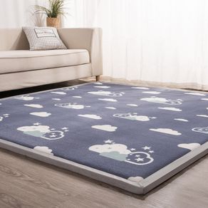 Coral Fleece Mat Sponge Carpet Children Baby Crawling Pad Tatami Bedroom  Living Room Rectangle Carpet