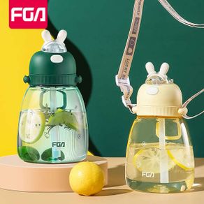 thermos water bottle hydroflask Fuguang Large -capacity Cup Female Cute High -value Children Student Sports kettle Straw Cup Portable Belly Cup