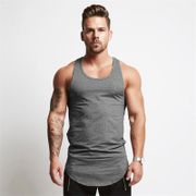 New Brand Solid Bodybuilding Stringer Tank Top Men Fitness Tanktop Singlet Workout Sleeveless Shirt Man Undershirt Gyms Clothing
