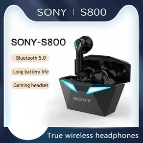 SONY S800 Gaming Headsets True Wireless Headset Bluetooth V5.0 In-ear Earbuds Sports Bluetooth Headphone Earphones HiFi Stereo Music With Charging Box For PC Notebook