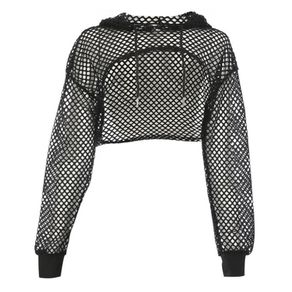 Fishnet on sale hoodie jacket