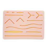 Medical Silicone Skins Pad Practice Wound Simulated Skin Suture Module Training Kit Traumatic Pistol Simulation Training Tool
