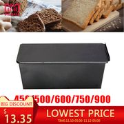 Non-Stick Bread Loaf Meatloaf Pan With Lid Iron Toast Cake Mold Kitchen Bakeware 450g 500g 600g 750g 900g 1000g Baking Supplies