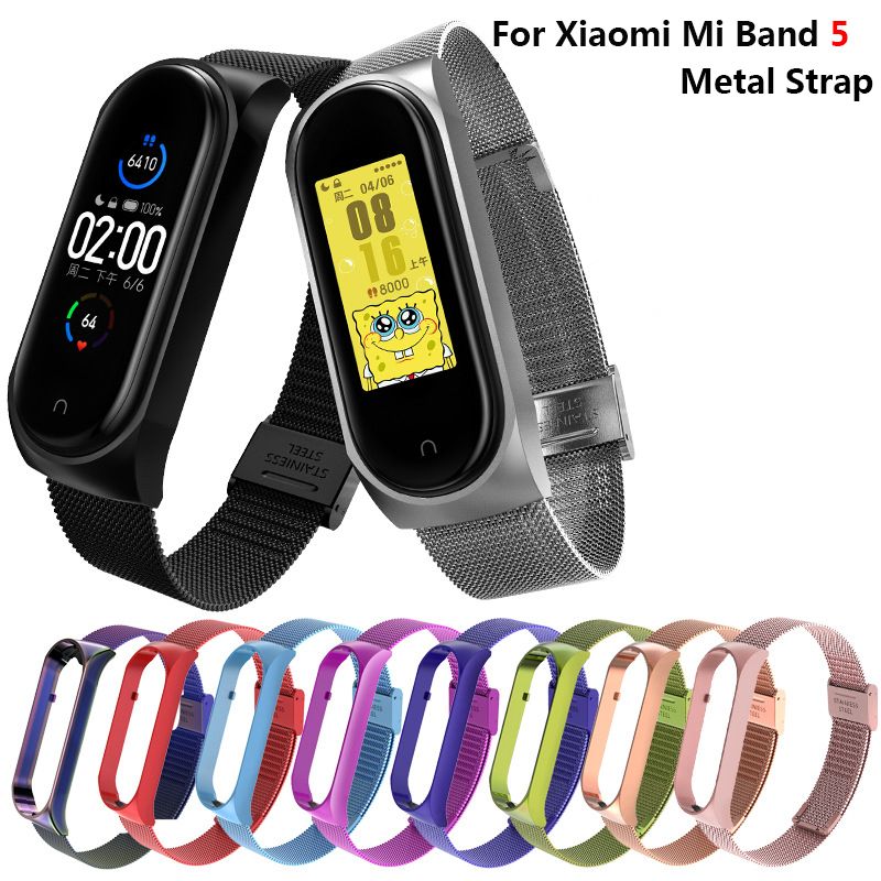 mi band 5 metal strap