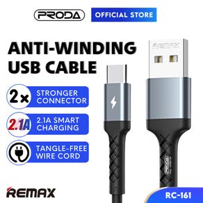 REMAX Cable Type C Cable USB C Cable Micro USB Cable Charger Android RC-161 2.1A Wayar USB Type C Cabel Android Cable