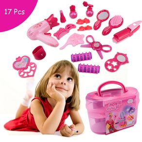 Kids Make Up Toy Set Pretend Play Princess Pink Makeup Beauty Safety  Non-toxic Kit Toys for Girls Dressing Cosmetic Girl Gifts