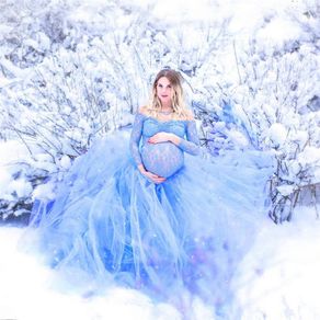 Lace Maternity Photography Props Pregnancy Dress Photography Maternity Dresses for Photo Shoot Pregnant Dress Lace Maxi Gown