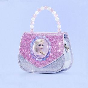 Disney | Princess Aisha Children Luminous Messenger Bag Girls Bags 2022 New Style Fashion Handbag
