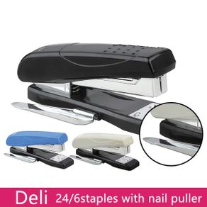 Deli office stapler  with nailpuller binding machine stationery use 24/6 staples