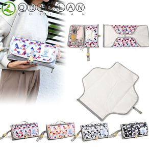 QUILLAN 3 In 1 Diaper Changing Pad Nappy Changing Durable Solid Color Bag Changing Covers Toddler Changing Table Infant Diaper Bag