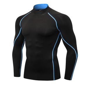 Fitness T Shirt Men shirt compression sports T-Shirt Long Sleeve Quick dry sportswear running GYM tops for male