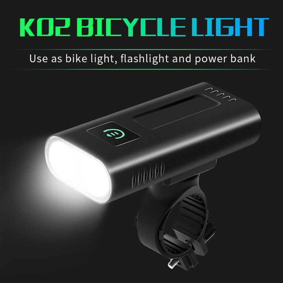 EasyDo Bike Head Front Led Light Smart Induction USB Rechargeable 10W Lamp  LED Power Bank Flashlight