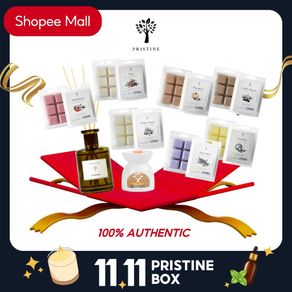 Pristine x Shopee Reed Diffuser + Wax Melts Brand Box | 11.11 Special Surprise Box | Worth SGD105