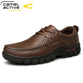 Camel Active New 2020 Genuine Leather Men's Shoes Fashion Set Foot Soft Cowhide Lightweight Breathable Casual Shoes Men Loafers