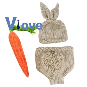 Newborn Baby Photography Props Infant Knit Rabbit Photo Outfits