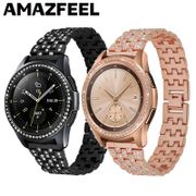 Rose gold Strap For Samsung Galaxy Watch 42mm Watch Band for Samsung Galaxy watch 4 active/ active 2 40mm Stainless Steel Metal