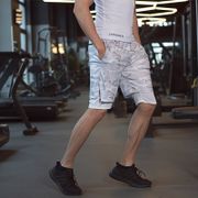 New Men 2 in 1 sports jogging fitness shorts Men's Gym exercise training Quick-drying sports shorts male Summer 2020 running