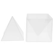 Super Pyramid Silicone Mould Resin Craft Jewelry Crystal Mold With Plastic Frame Jewelry Crafts Resin Molds