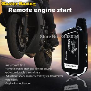 Universal Two-way Motorcycle Scooter Anti-theft Security Alarm System Moto  Remote Control Engine Start Alarme Moto Speaker Key