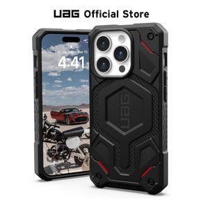 UAG iPhone 15 Pro Case Monarch Pro Kevlar Magnetic Case Premium Casing With Built-in Magnet iPhone Cover