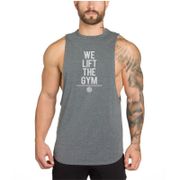 New Summer Running Vest Sport Bodybuilding Stringer Tank Top Men Cotton Gym Sleeveless T Shirt Fitness Tanktop Man