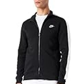 Nike Men's Sportswear Club Brushed-Back Track Jacket, Black/White
