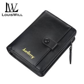 Beallerry Big Capacity Wristband Men Wallets Leather Card Holder Phone  Pocket Long Wallet Male Zipper Clutch Purse Man Carteira